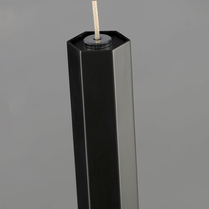 LED Aluminum Hexagon Tube Single Light Pendant - LV LIGHTING