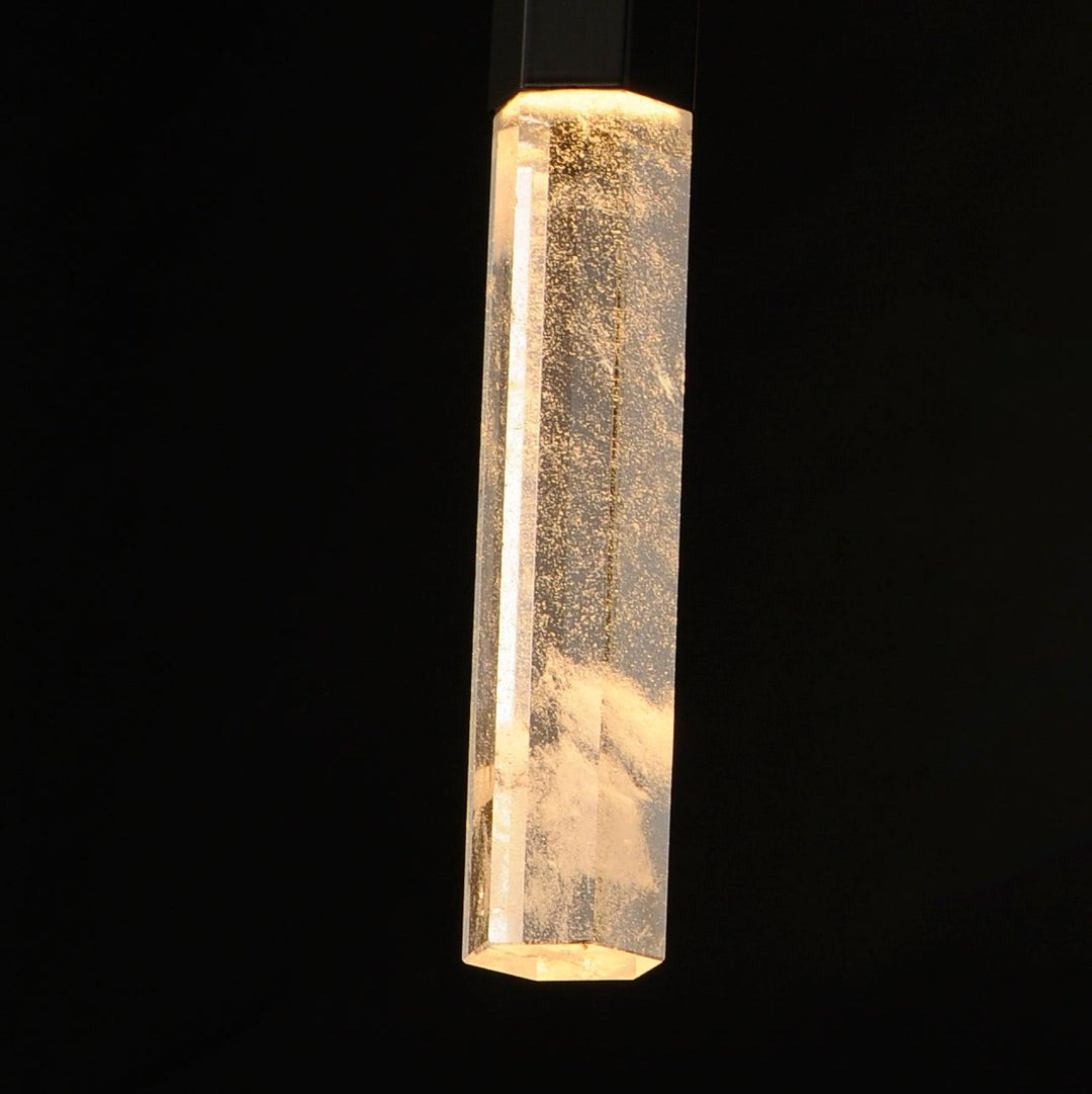 LED Aluminum Hexagon Tube Single Light Pendant - LV LIGHTING