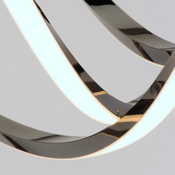LED Black Chrome Pendant - LV LIGHTING