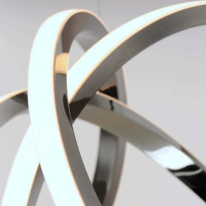 LED Black Chrome Pendant - LV LIGHTING