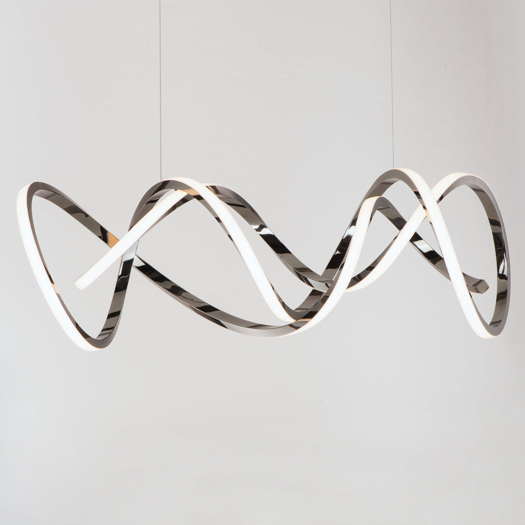 LED Black Chrome Pendant - LV LIGHTING
