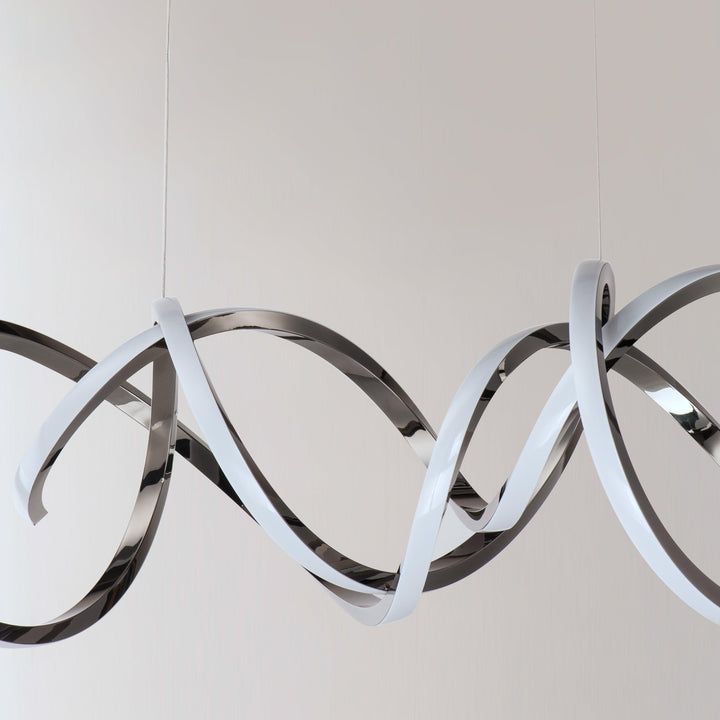 LED Black Chrome Pendant - LV LIGHTING