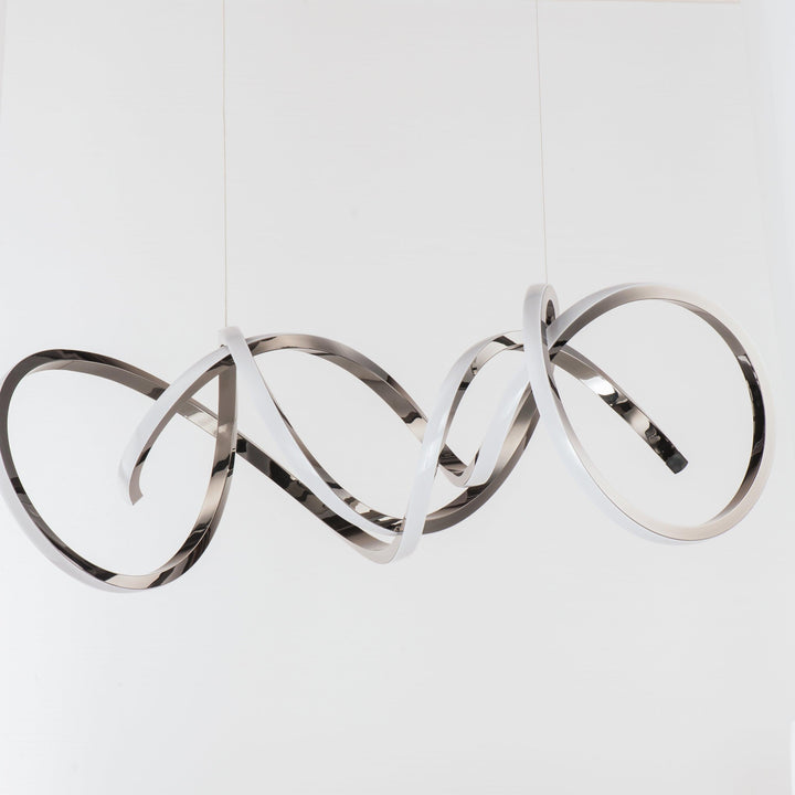 LED Black Chrome Pendant - LV LIGHTING