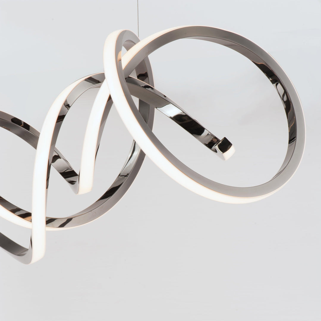 LED Black Chrome Pendant - LV LIGHTING