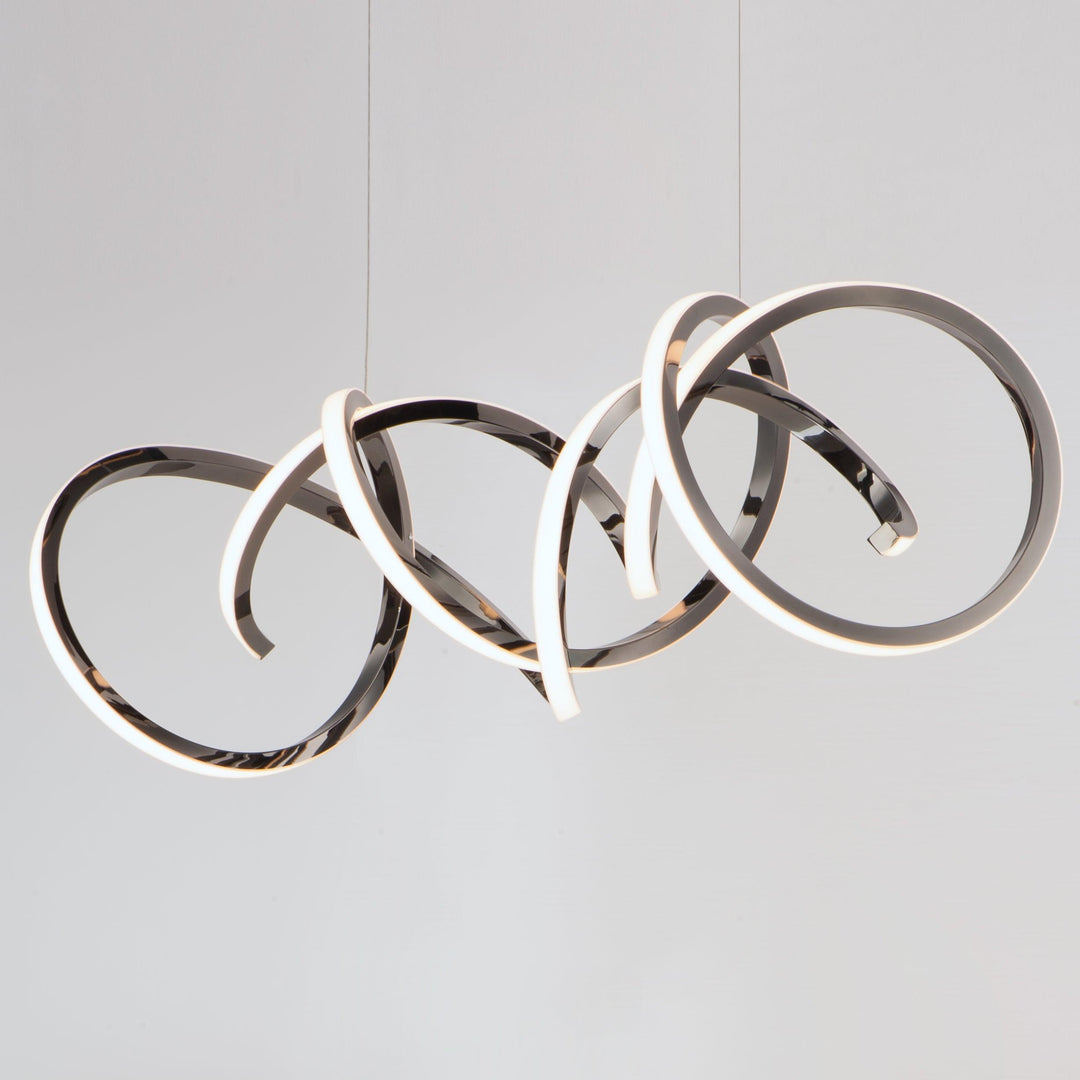 LED Black Chrome Pendant - LV LIGHTING