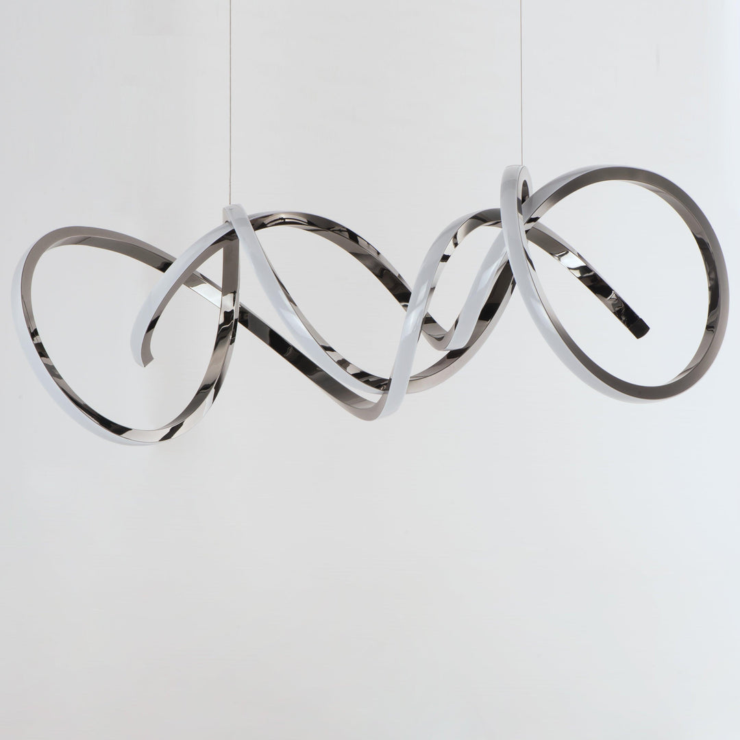 LED Black Chrome Pendant - LV LIGHTING