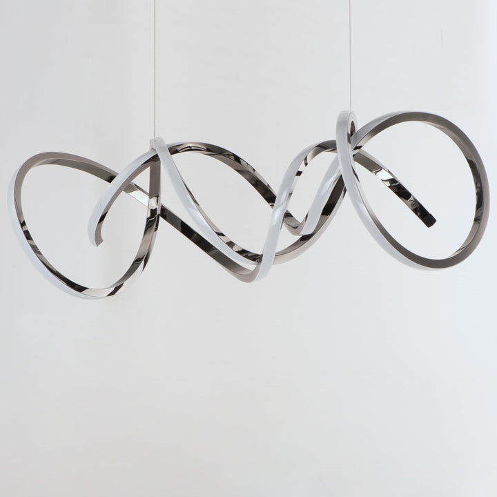 LED Black Chrome Pendant - LV LIGHTING