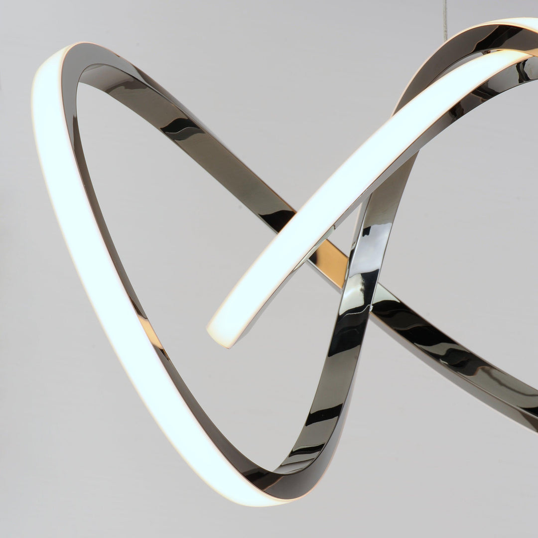 LED Black Chrome Pendant - LV LIGHTING