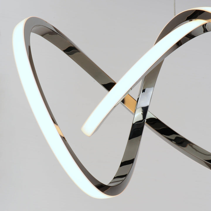 LED Black Chrome Pendant - LV LIGHTING