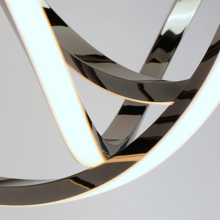 LED Black Chrome Pendant - LV LIGHTING