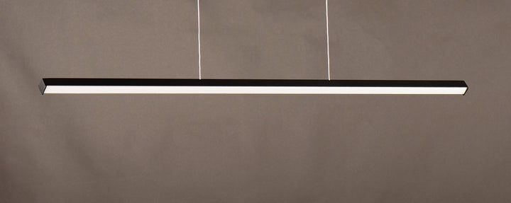 LED Black with Acrylic Shade Linear Single Pendant - LV LIGHTING