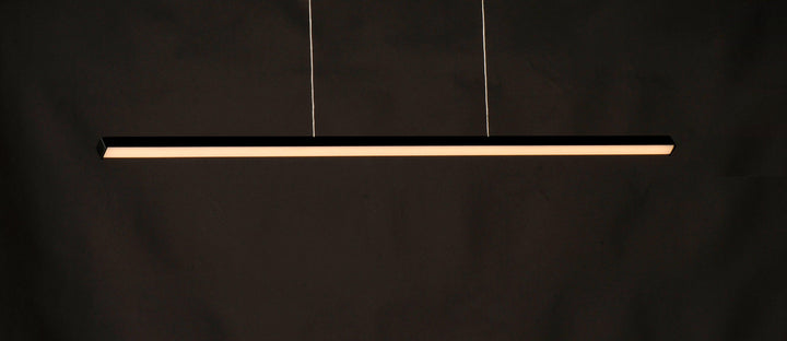 LED Black with Acrylic Shade Linear Single Pendant - LV LIGHTING