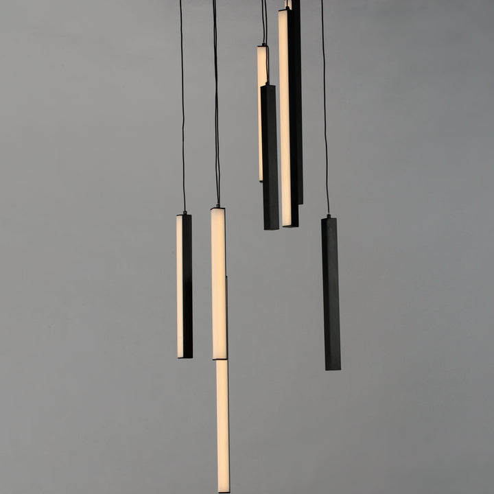 LED Black with Acrylic Diffuser Minimalist Pendant - LV LIGHTING