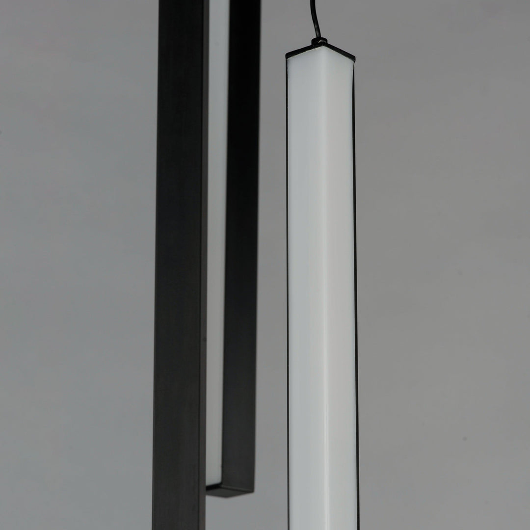 LED Black with Acrylic Diffuser Minimalist Pendant - LV LIGHTING