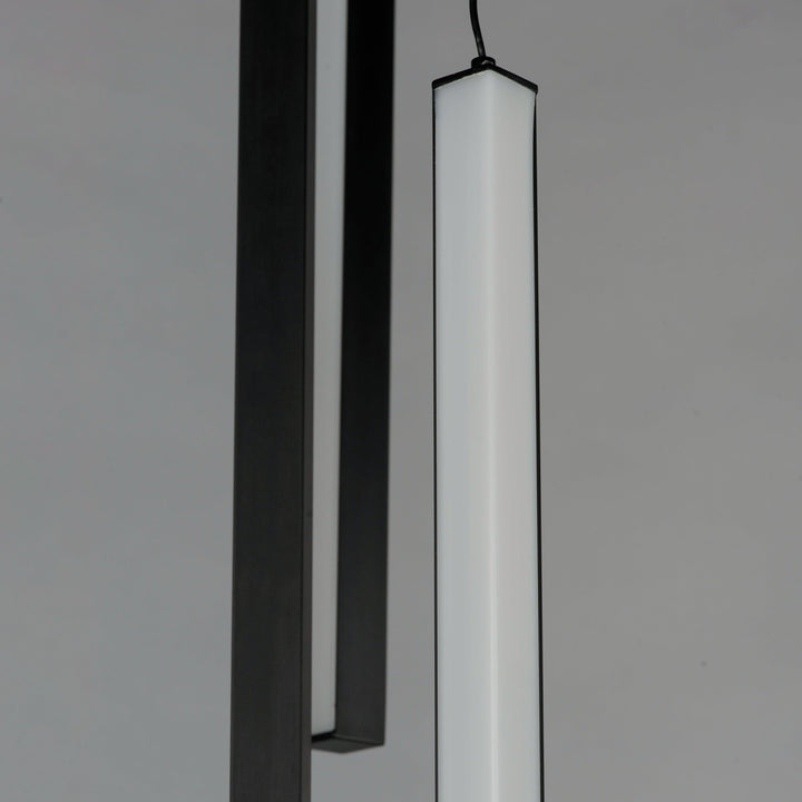 LED Black with Acrylic Diffuser Minimalist Pendant - LV LIGHTING