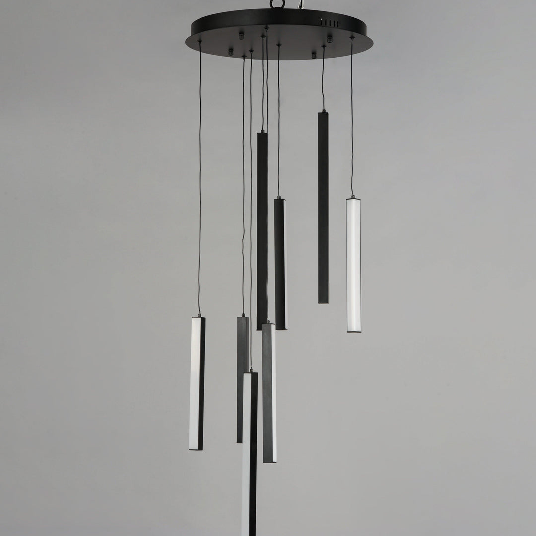 LED Black with Acrylic Diffuser Minimalist Pendant - LV LIGHTING