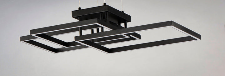 LED Rectangles with Acrylic Diffuser Chandelier - LV LIGHTING