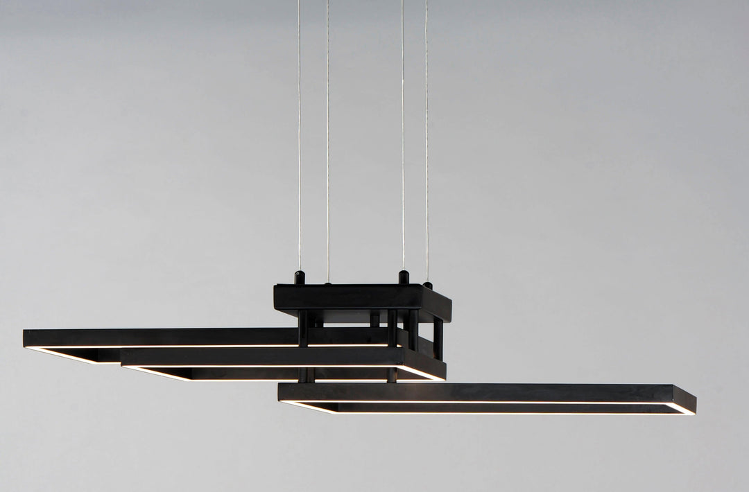 LED Rectangles with Acrylic Diffuser Chandelier - LV LIGHTING