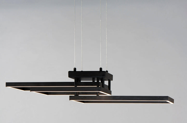 LED Rectangles with Acrylic Diffuser Chandelier - LV LIGHTING