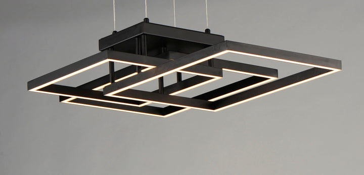 LED Rectangles with Acrylic Diffuser Chandelier - LV LIGHTING