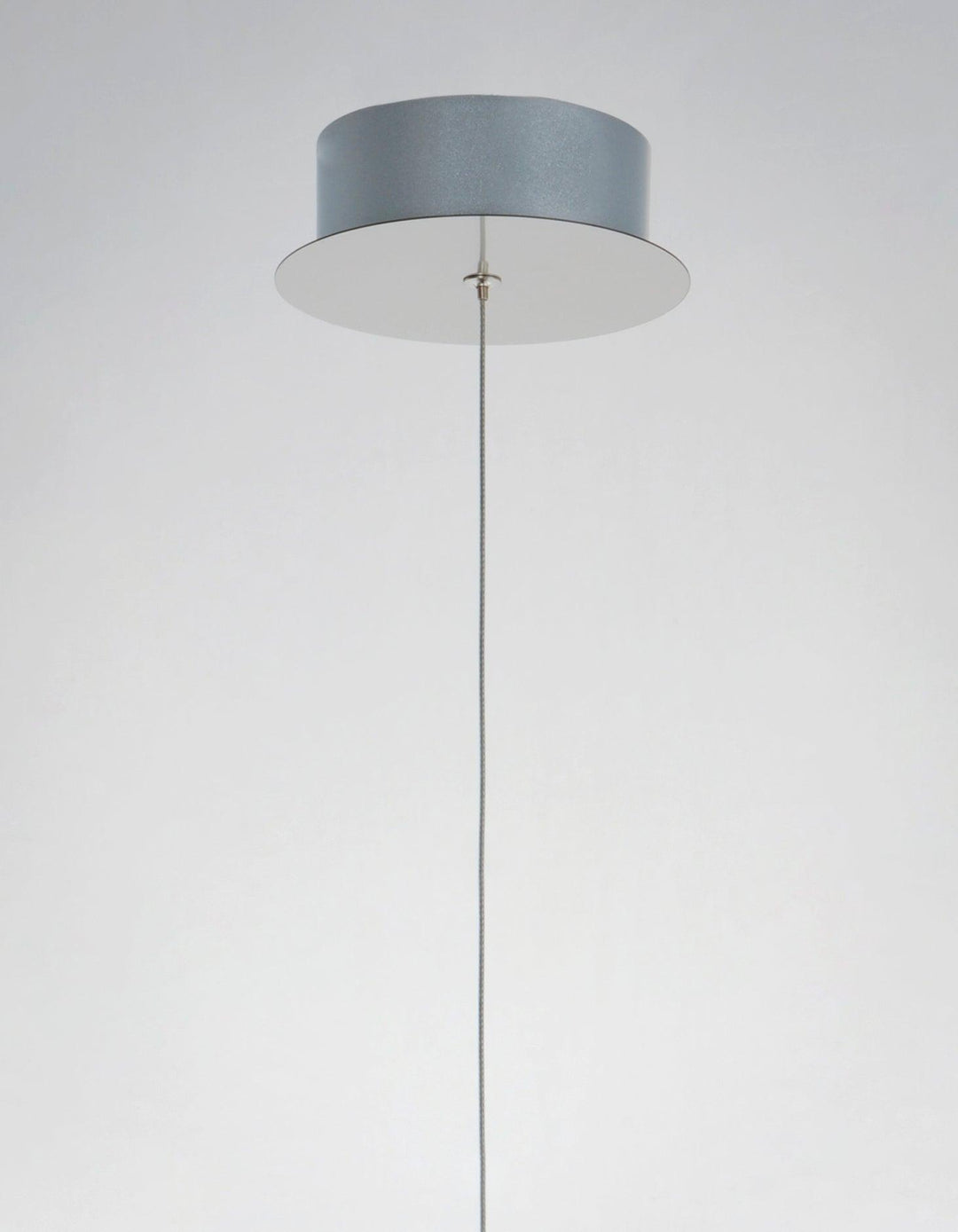 LED Satin Nickel with Satin Brass Single Light Pendant - LV LIGHTING