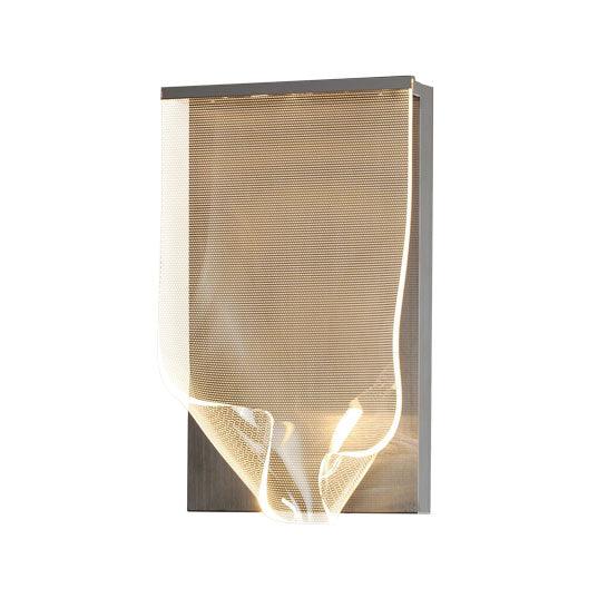 LED Steel Frame with Patterned Acrylic Single Light Wall Sconce - LV LIGHTING
