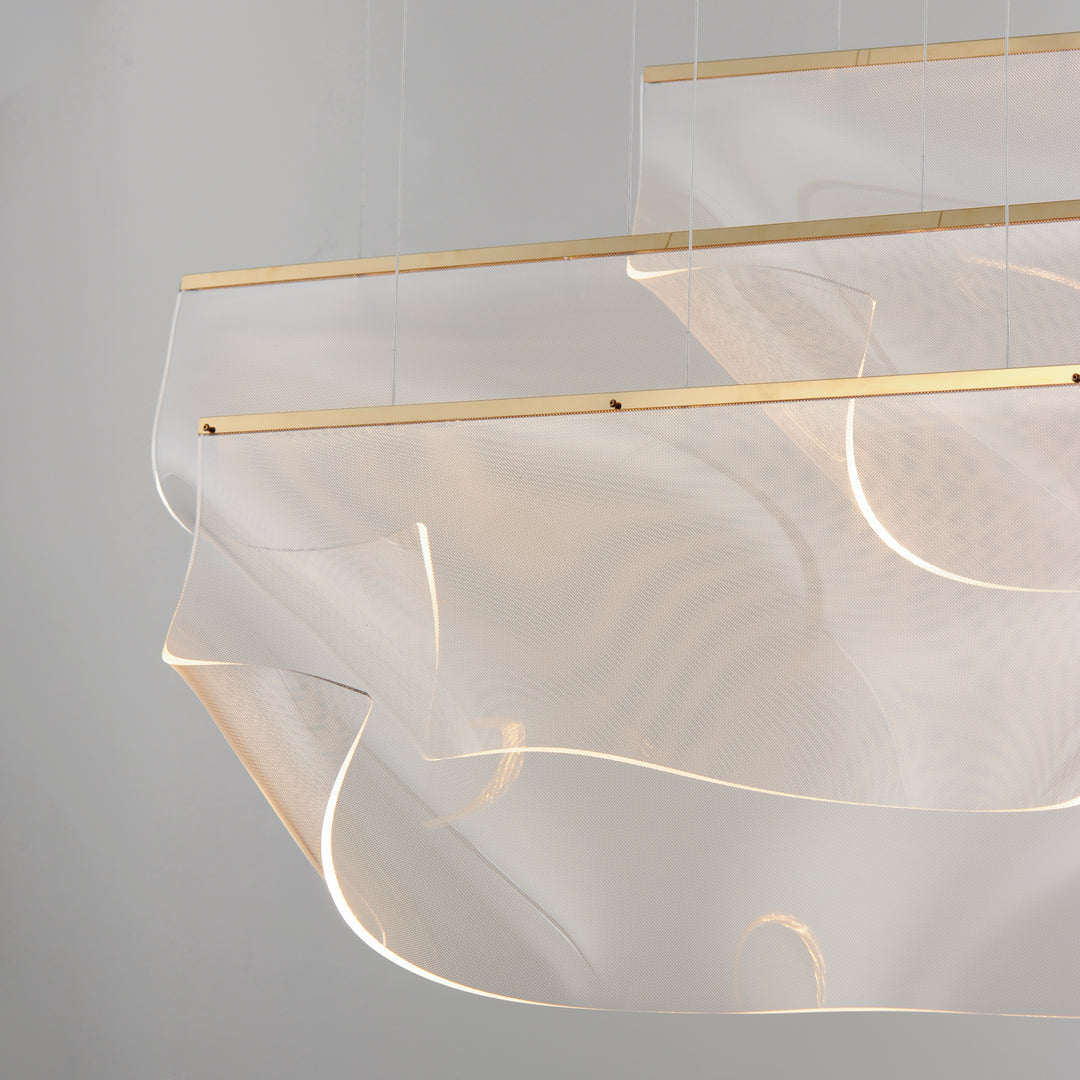 Rinkle - 3 Light Linear LED Pendant by ET2 Lighting - view 4