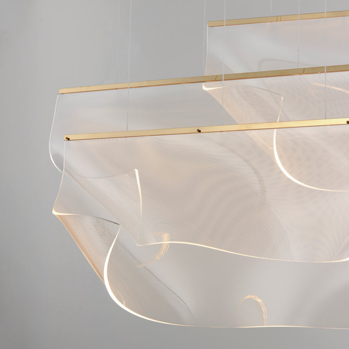 Rinkle - 3 Light Linear LED Pendant by ET2 Lighting - view 4