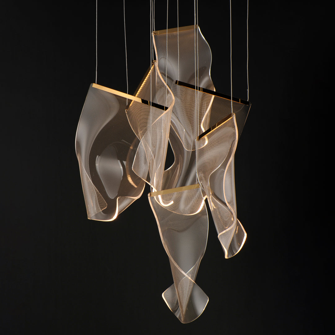 Rinkle - Multiple Light LED Chandelier by ET2 Lighting - view 4