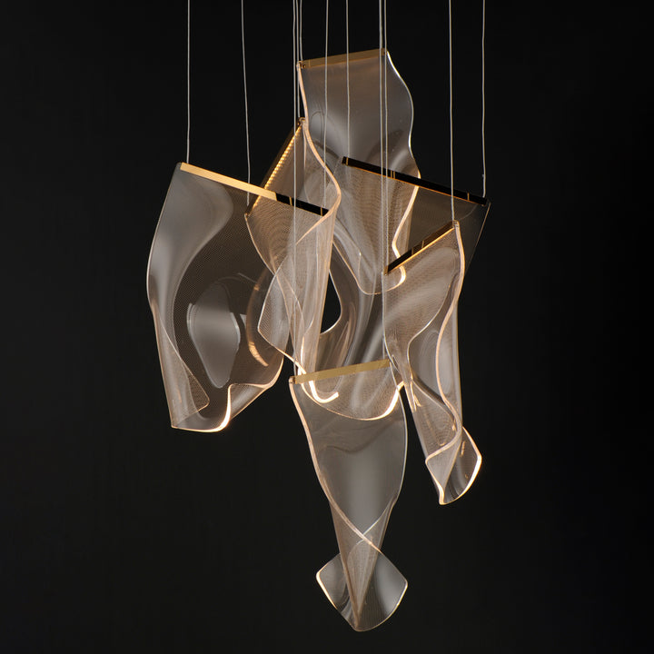 Rinkle - Multiple Light LED Chandelier by ET2 Lighting - view 4