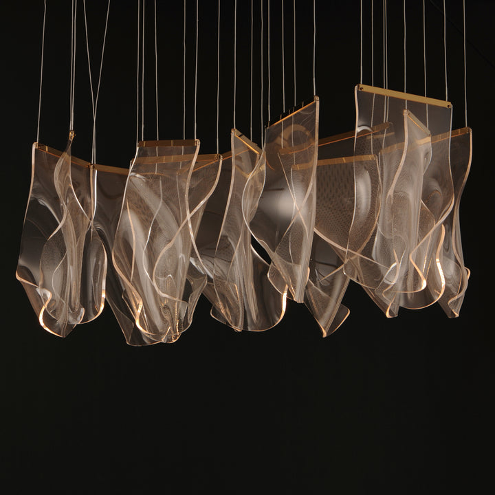 Rinkle - 13 Light Rectalinear LED Pendant by ET2 Lighting - view 6
