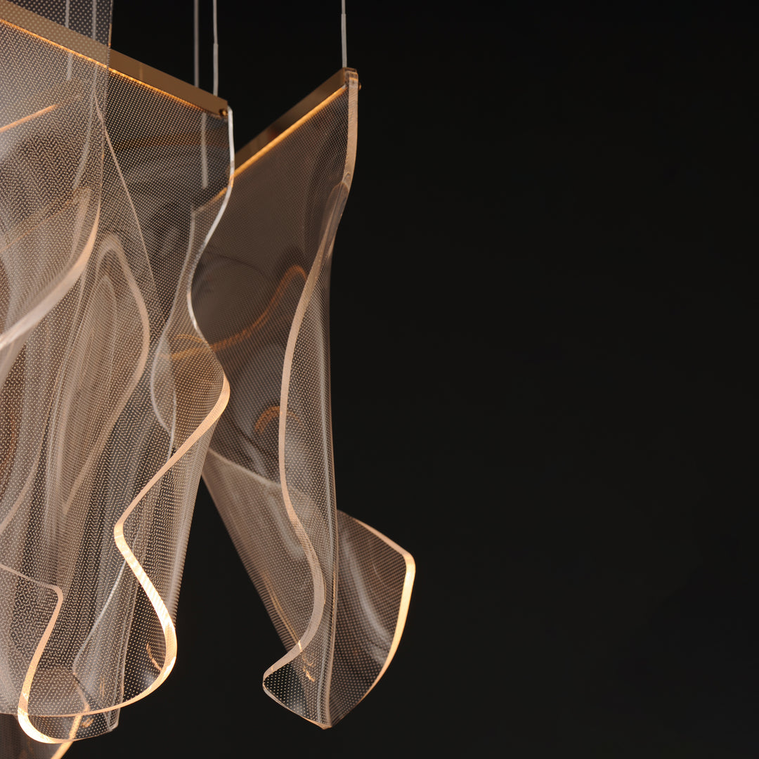 Rinkle - 13 Light Rectalinear LED Pendant by ET2 Lighting - view 7