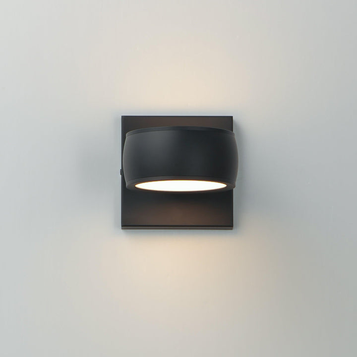 LED Black Aluminum with Acrylic Lens Outdoor Wall Sconce - LV LIGHTING