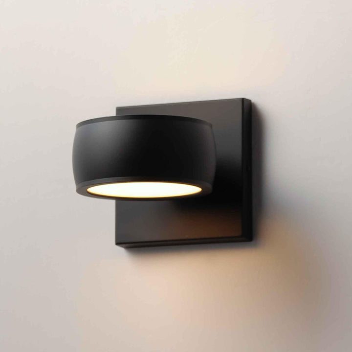 LED Black Aluminum with Acrylic Lens Outdoor Wall Sconce - LV LIGHTING