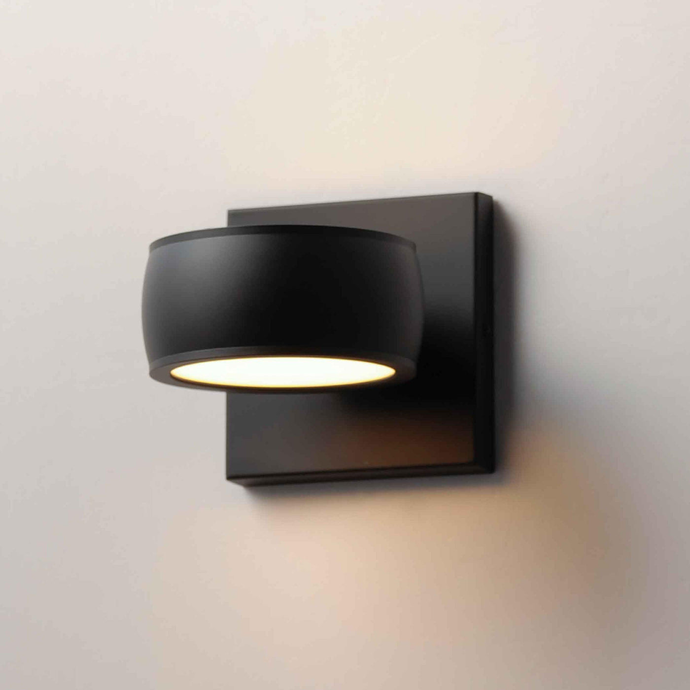 LED Black Aluminum with Acrylic Lens Outdoor Wall Sconce - LV LIGHTING
