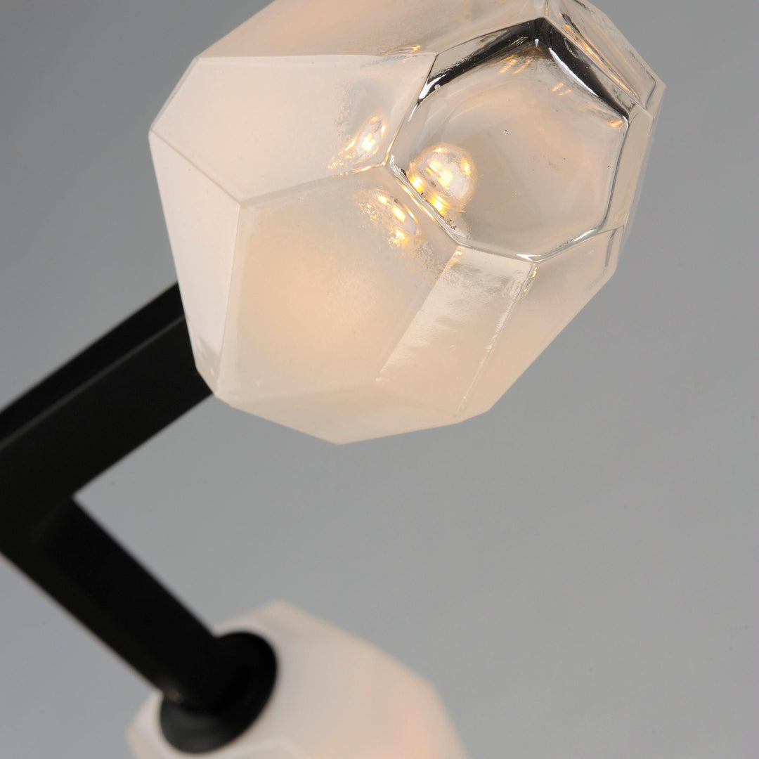 LED Black Blossom Braches 3 Light Flush Mount - LV LIGHTING
