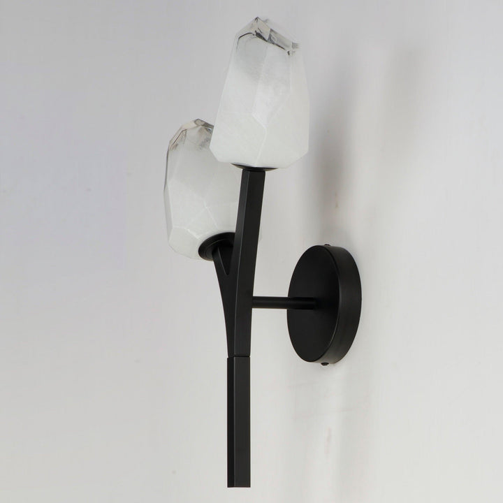 LED Black Bloom Braches 2 Light Wall Sconce - LV LIGHTING