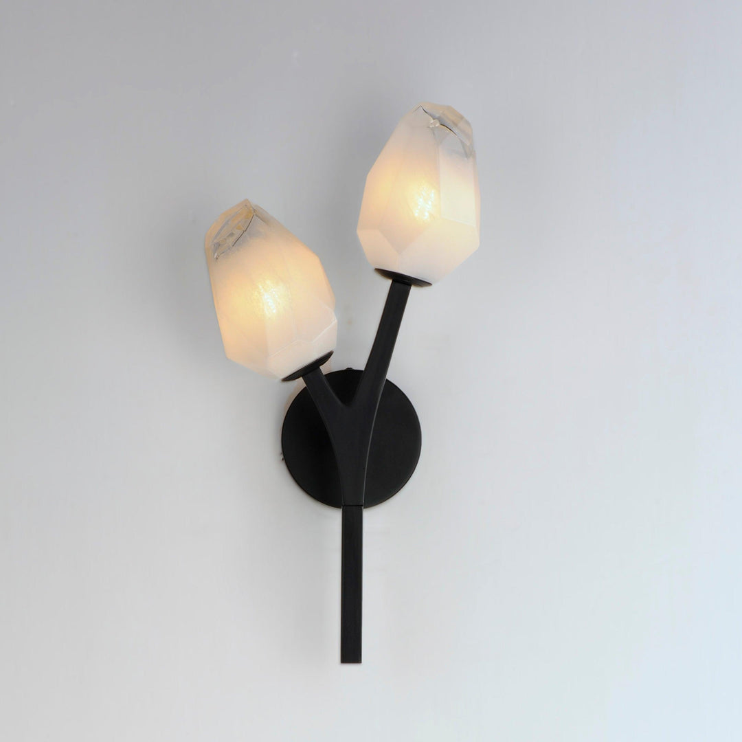 LED Black Bloom Braches 2 Light Wall Sconce - LV LIGHTING