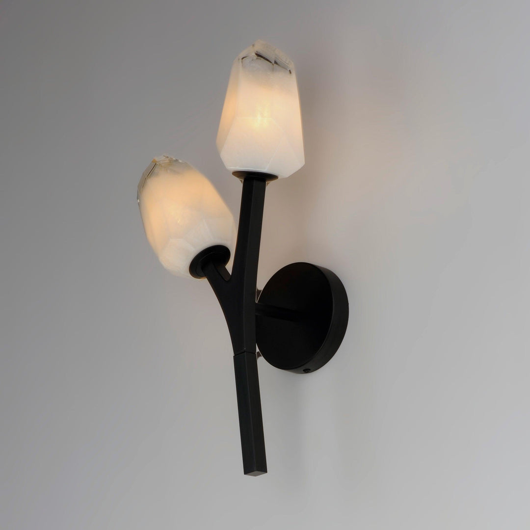 LED Black Bloom Braches 2 Light Wall Sconce - LV LIGHTING
