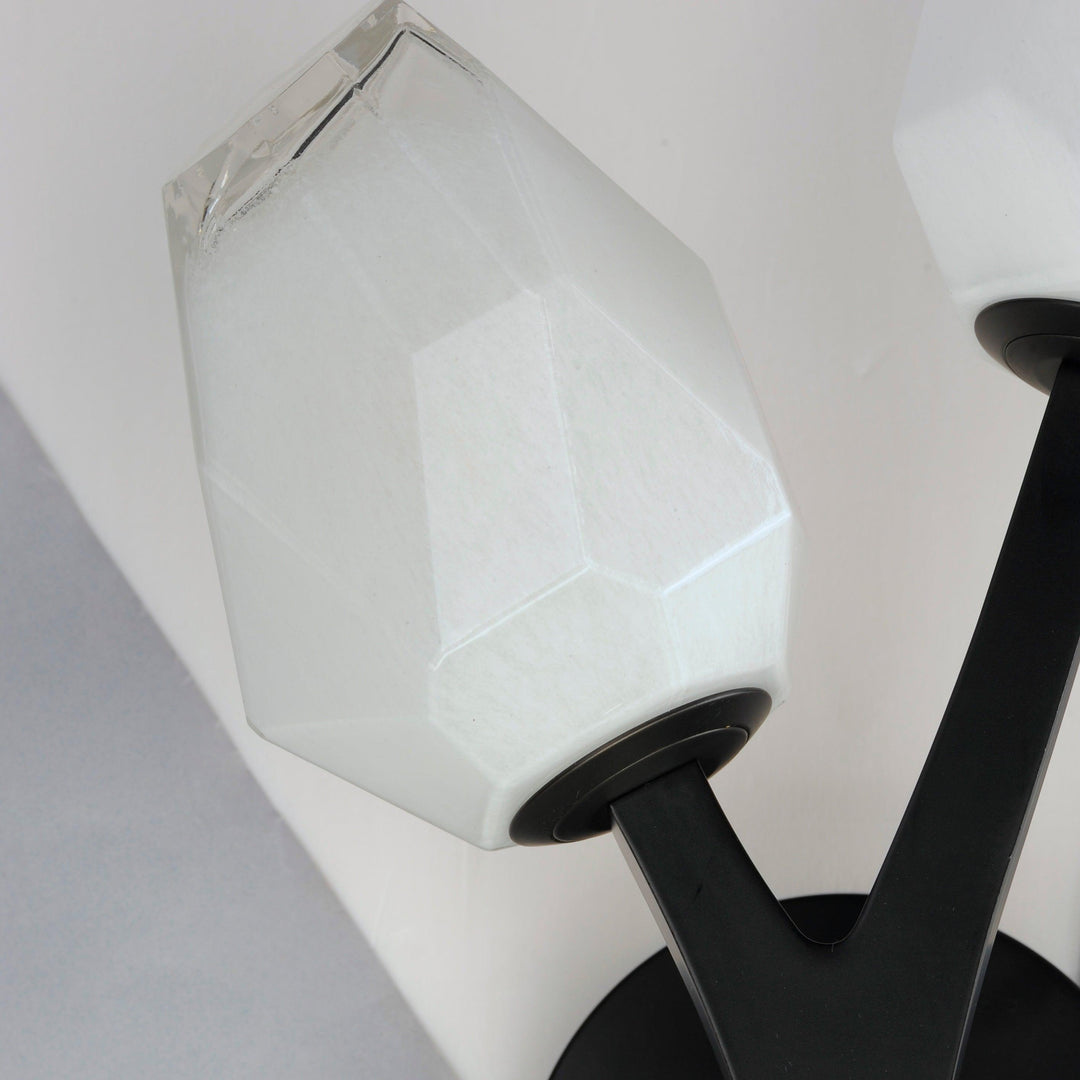LED Black Bloom Braches 2 Light Wall Sconce - LV LIGHTING