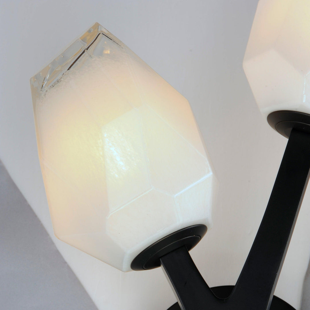 LED Black Bloom Braches 2 Light Wall Sconce - LV LIGHTING