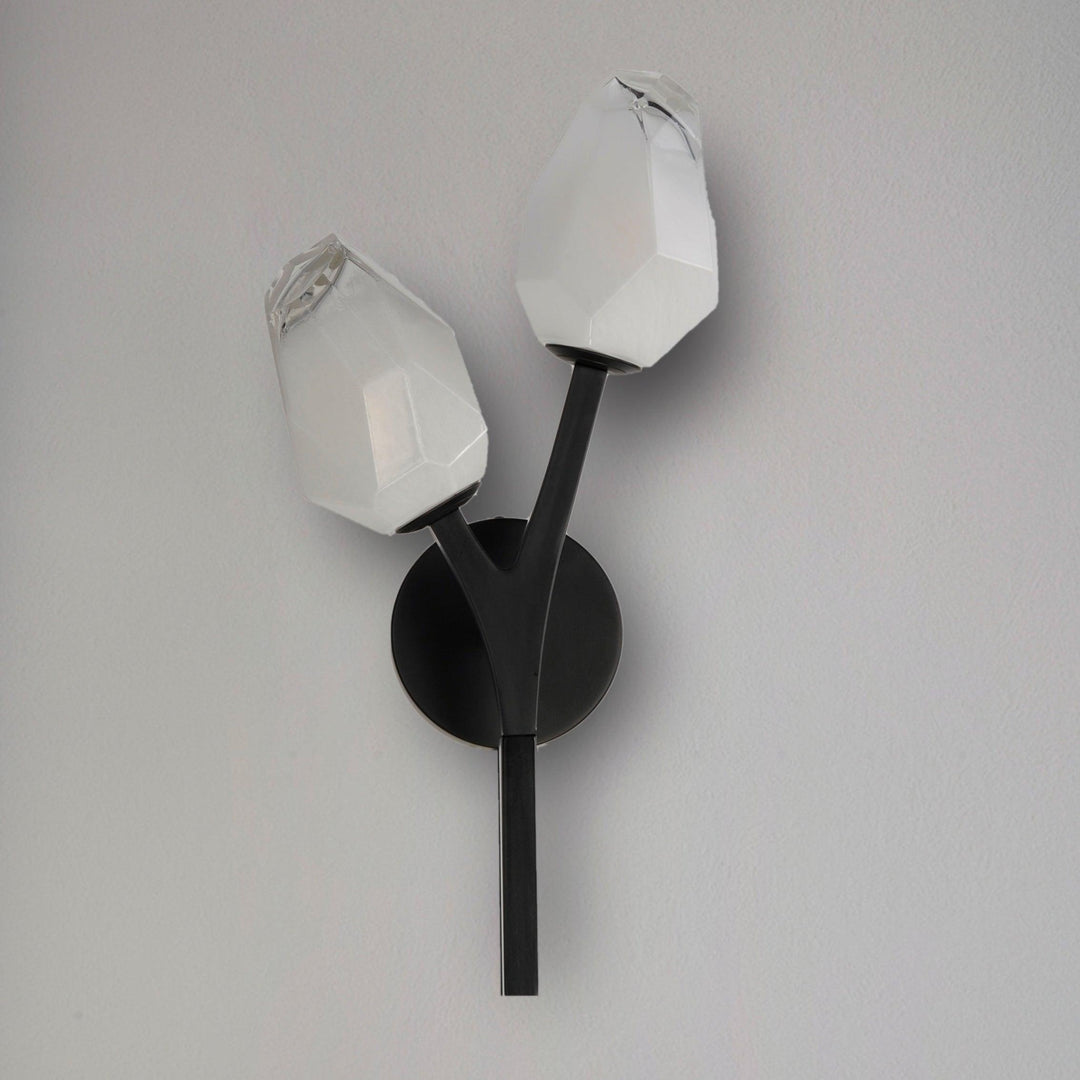 LED Black Bloom Braches 2 Light Wall Sconce - LV LIGHTING