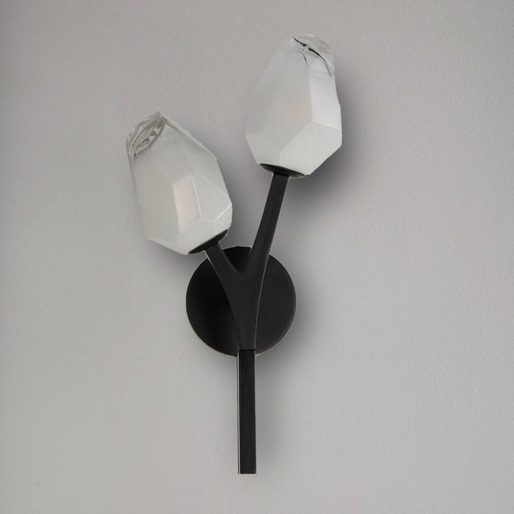 LED Black Bloom Braches 2 Light Wall Sconce - LV LIGHTING