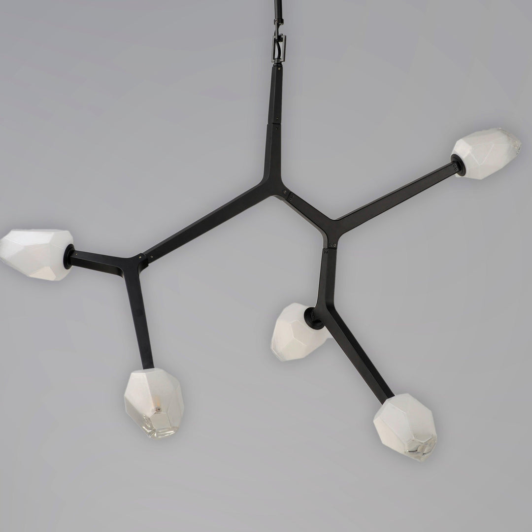 LED Black Bloom Branches 5 Lights Pendant - LV LIGHTING