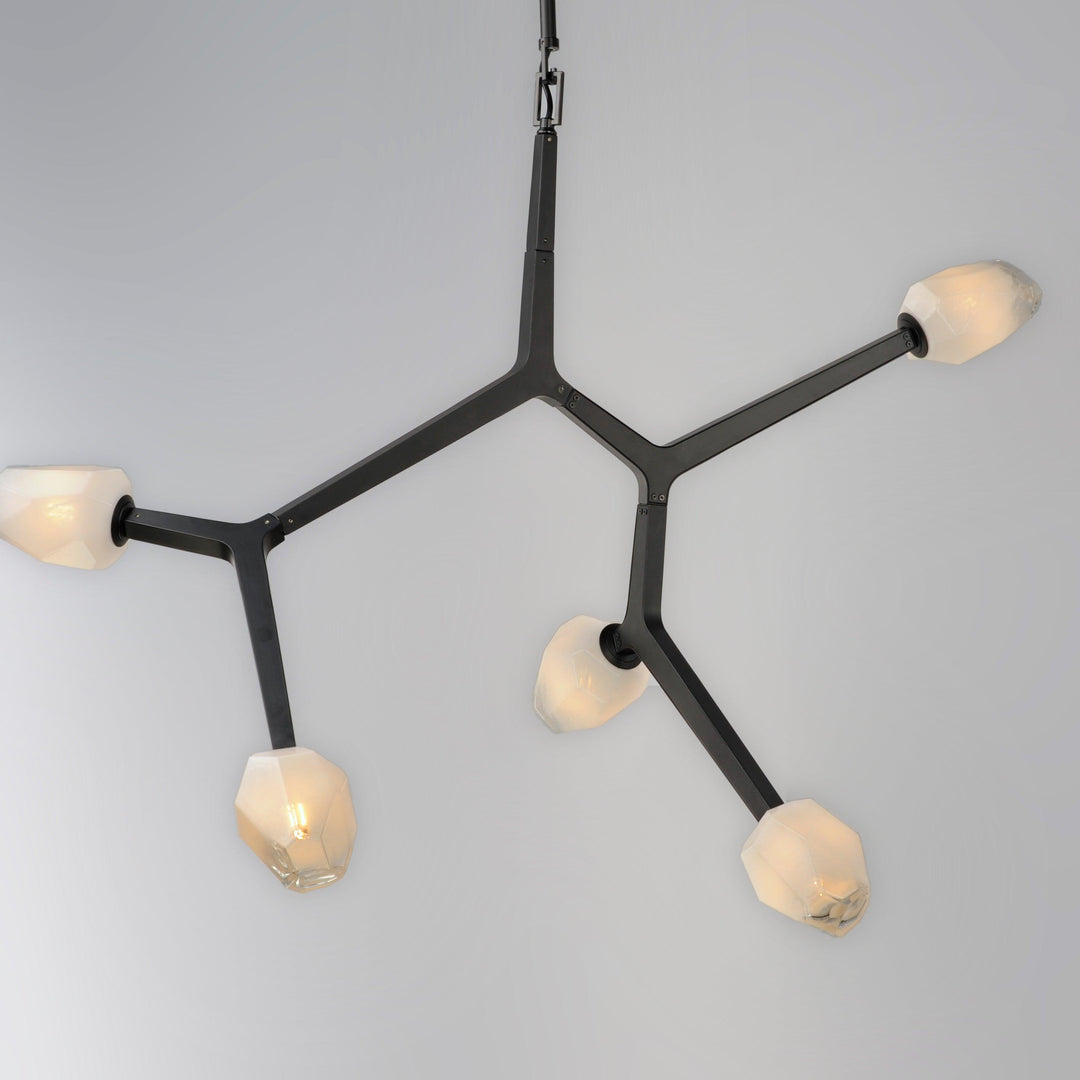 LED Black Bloom Branches 5 Lights Pendant - LV LIGHTING