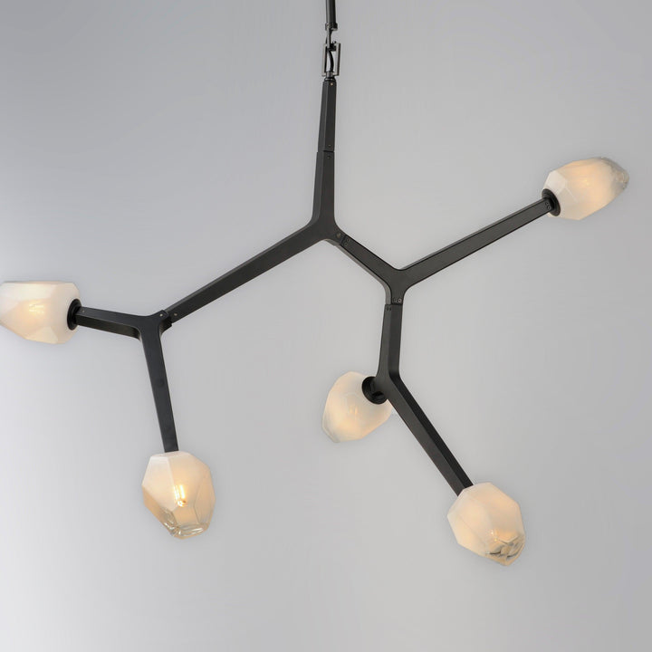 LED Black Bloom Branches 5 Lights Pendant - LV LIGHTING