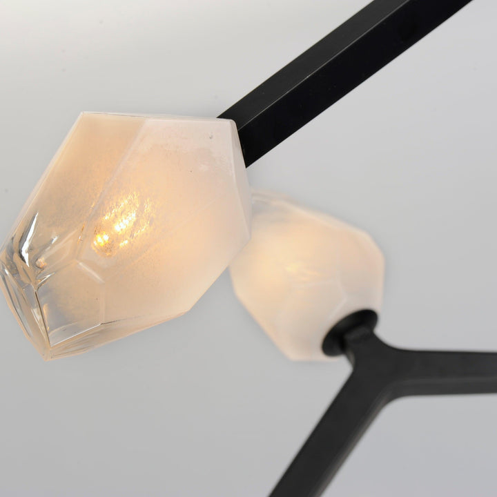 LED Black Bloom Branches 5 Lights Pendant - LV LIGHTING