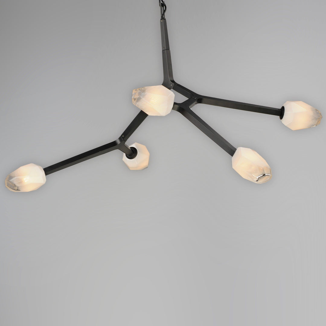 LED Black Bloom Branches 5 Lights Pendant - LV LIGHTING