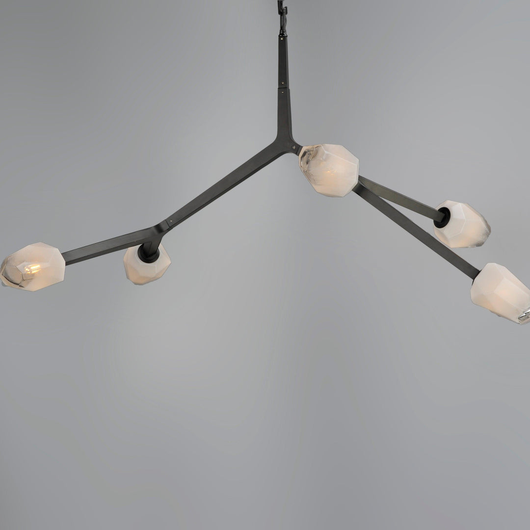 LED Black Bloom Branches 5 Lights Pendant - LV LIGHTING