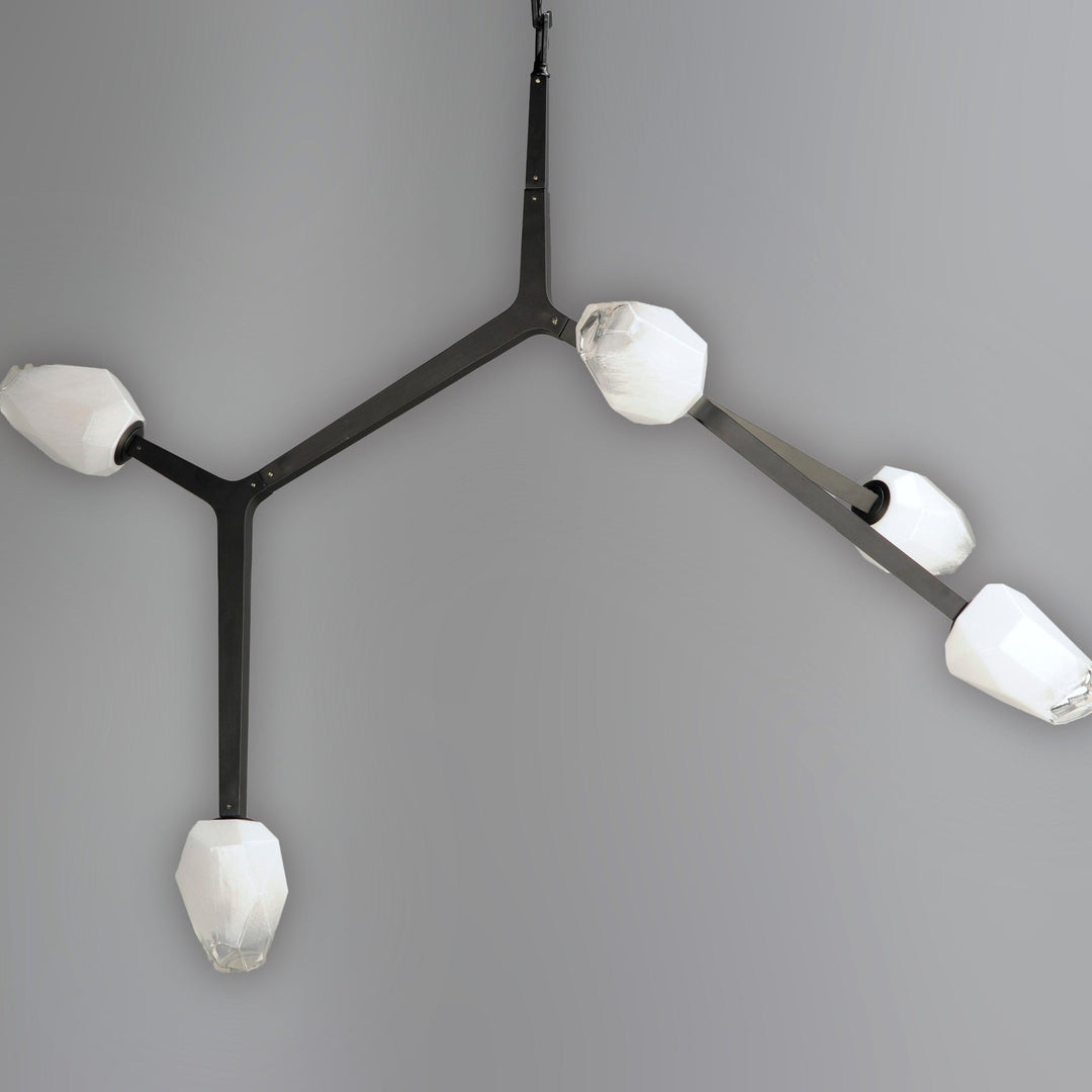 LED Black Bloom Branches 5 Lights Pendant - LV LIGHTING